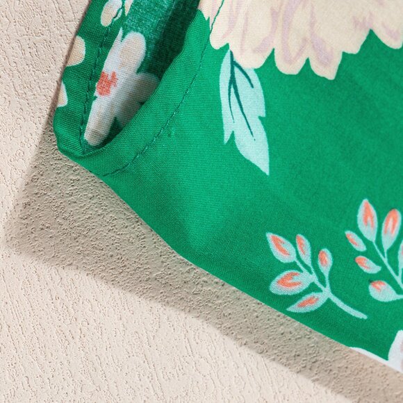 B257 Beautiful green floral midi - Picture 14 of 14